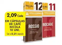 Minipreço EM CÁPSULAS DE CAFÉ NICOLA 10 UNI. promoção