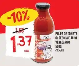 Minipreço Polpa de tomate c/ cebola e alho vegecampo promoção