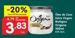 Minipreço Óleo de Coco Extra Virgem Biológico Origens promoção