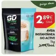 Pingo Doce Aveia instantanea go active promoção