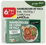 Pingo Doce Pingo doce - hamburguer de vaca promoção
