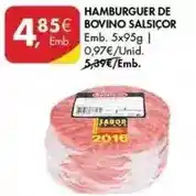 Pingo Doce Hamburguer de bovino salsicor promoção