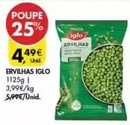 Pingo Doce Iglo - ervilhas promoção