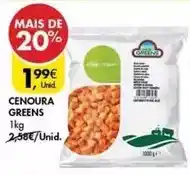 Pingo Doce Cenoura greens promoção