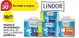 Lindor - fraldas p/ incontinència