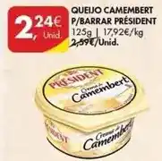 Pingo Doce Président - queijo camembert p/ barrar promoção
