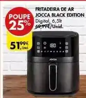 Pingo Doce Jocca - fritadeira de ar black edition promoção