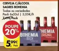 Pingo Doce Sagres - bohemia - cerveja c/alcool promoção