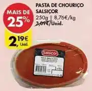 Pingo Doce Salsicor - pasta de chourico promoção