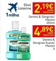 Recheio Listerine - dentes & gengivas/mentol promoção