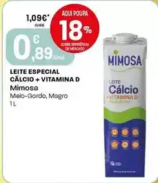 Intermarché Mimosa - leite especial cálcio + vitamina d promoção