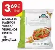 Pingo Doce Mistura de pimentos verdes/ vermelhos greens promoção