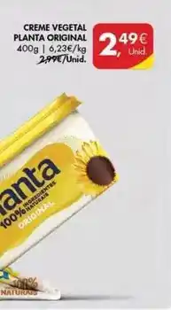 Pingo Doce Planta - creme vegetal original promoção