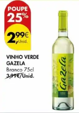 Pingo Doce Vinho verde gazela branco promoção