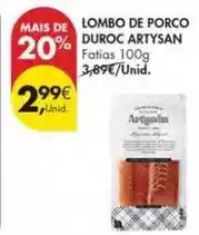 Pingo Doce Artysan - lombo de porco duroc promoção