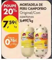 Pingo Doce Campofrio - mortadela de peru promoção