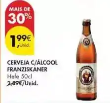 Pingo Doce Franziskaner - cerveja c/alcool promoção