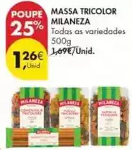 Pingo Doce Milaneza - massa tricolor promoção
