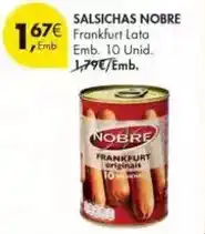 Pingo Doce Nobre - salsichas promoção