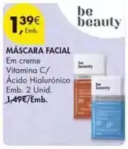 Pingo Doce Be beauty - máscara facial promoção