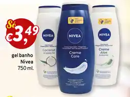 Bolama gel banho Nivea promoção