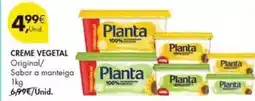Pingo Doce Planta - creme vegetal promoção