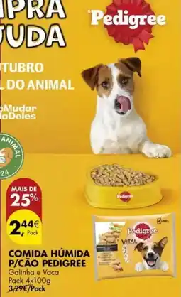 Pingo Doce Pedigree - comida humida p/cao promoção