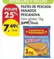 Pingo Doce Pescanova - filetes de pescada panados promoção