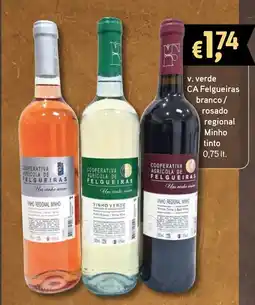 Bolama v. verde CA Felgueiras branco/ rosado regional Minho tinto promoção