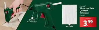 Lidl Parkside - pistola de cola quente/ recargas promoção