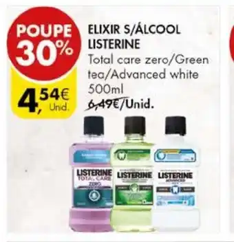 Pingo Doce Elixir S/ Álcool Listerine 500ml promoção