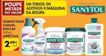 Pingo Doce Desinfectante P/ Roupa Regular 500ml promoção