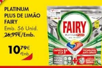 Pingo Doce Platinum Plus de Limão Fairy 56 Unid promoção
