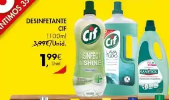 Pingo Doce Desinfectante CIF 1100ml promoção