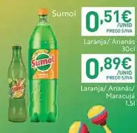 Recheio Sumol - laranja/ananas promoção