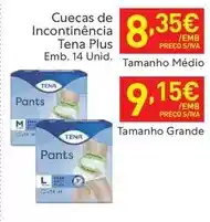 Recheio Tena - cuecas de incontinencia plus promoção