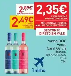 Recheio Casal garcia - vinho verde promoção