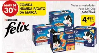 Pingo Doce Comida Húmida P/Gato da Marca Pack 12x 100g promoção