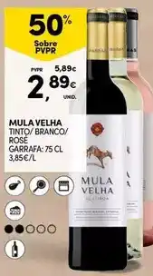 Continente Mula velha - tinto/ branco/ rose promoção