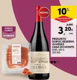 Continente Casa do monte - presunto duroc reserva 15 meses promoção