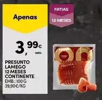 Continente Continente - presunto lamego 12 meses promoção