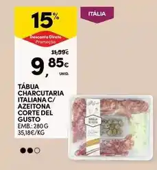 Continente Corte del gusto - tábua charcutaria italiana c/azeitona corte del gusto promoção