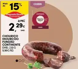 Continente Continente - chourico mouro do fundao promoção
