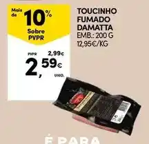 Continente Damatta - toucinho fumado promoção