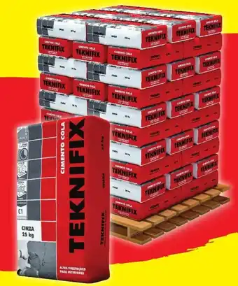 Bricomarché Cimento Cola Teknifix 25kg promoção