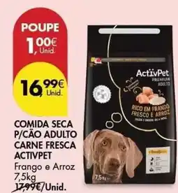 Pingo Doce Activpet - comida seca p/cao adulto carne fresca promoção