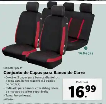 Lidl Ultimate Speed Conjunto de Capas para Bancos de Carro promoção