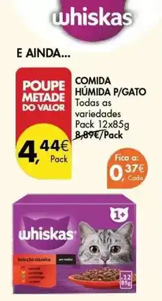 Pingo Doce Whiskas - comida húmida p/gato promoção