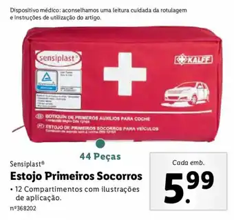 Lidl Sensiplast Estojo Primeiros Socorros promoção
