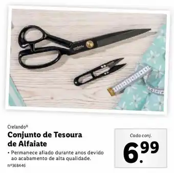Lidl Crelando Conjunto de Tesoura de Alfaiate promoção